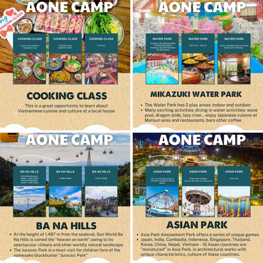 다낭영어캠프_부모님 액티비티 옵션