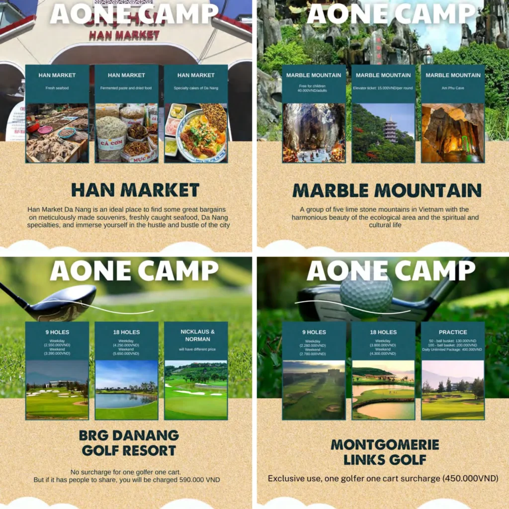 다낭영어캠프_부모님 액티비티 옵션