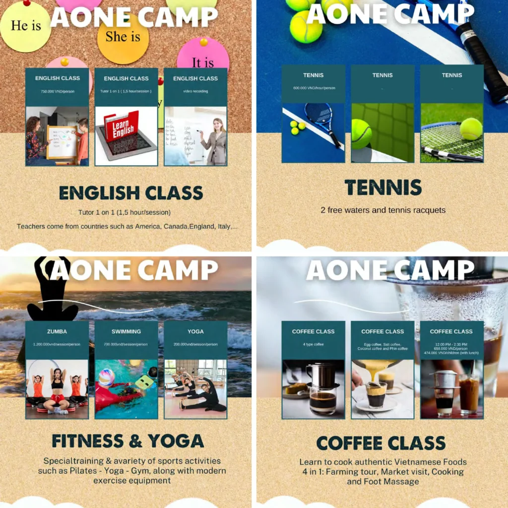 다낭영어캠프_부모님 액티비티 옵션